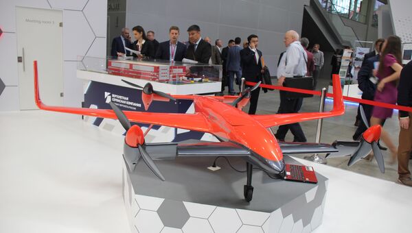 Беспилотный конвертоплан RHV-30 на выставке HeliRussia 2017 25 мая 2017 года Беспилотный конвертоплан RHV-30 на выставке HeliRussia 2017 25 мая 2017 года