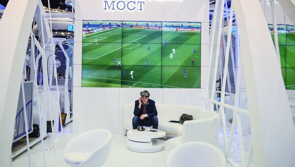 Стенд компании Крымский мост в Экспофоруме накануне открытия Санкт-Петербургского международного экономического форума 2017 Стенд компании Крымский мост в Экспофоруме накануне открытия Санкт-Петербургского международного экономического форума 2017