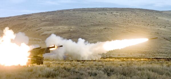 Американская высокомобильная ракетно-артиллерийская система оперативно-тактического назначения HIMARS Американская высокомобильная ракетно-артиллерийская система оперативно-тактического назначения HIMARS