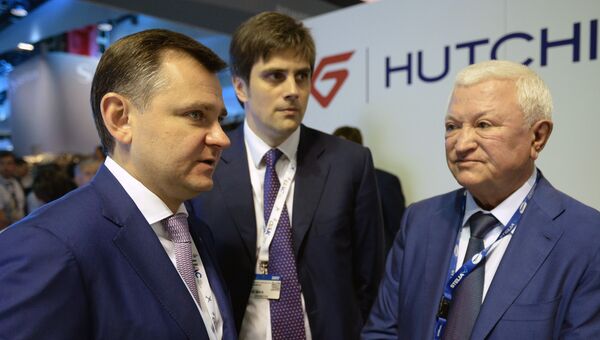 Президент ПАО Корпорация Иркут Олег Демченко на Международном авиасалоне Ле Бурже - 2017 во Франции Президент ПАО Корпорация Иркут Олег Демченко на Международном авиасалоне Ле Бурже - 2017 во Франции