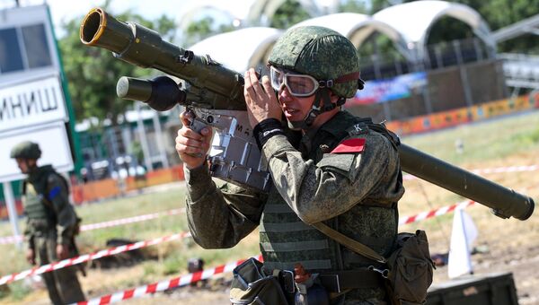 Выполнение нормативов с использованием ПЗРК Игла во время всеармейского конкурса зенитчиков Чистое небо на полигоне Ейский Выполнение нормативов с использованием ПЗРК Игла во время всеармейского конкурса зенитчиков Чистое небо на полигоне Ейский
