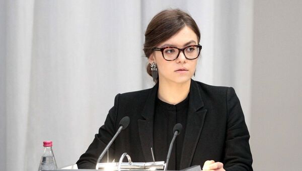 Замминистра МВД Украины Анастасия Деева Замминистра МВД Украины Анастасия Деева