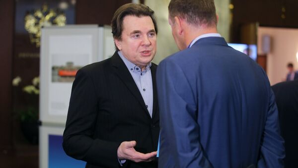 Константин Эрнст на Третьем форуме СМИ России и Китая в Москве. 4 июля 2017 Константин Эрнст на Третьем форуме СМИ России и Китая в Москве. 4 июля 2017