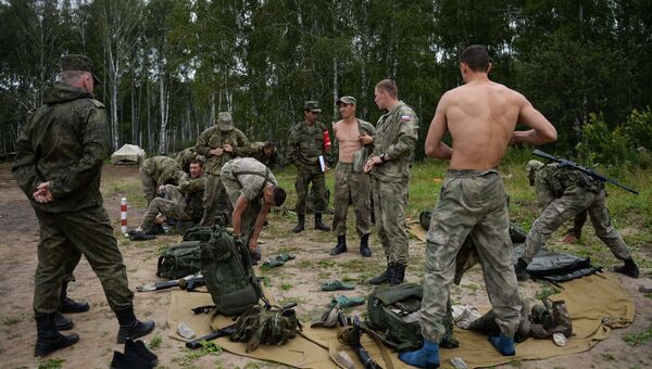 Российские военнослужащие на этапе международного конкурса Отличники войсковой разведки в Новосибирской области Российские военнослужащие на этапе международного конкурса Отличники войсковой разведки в Новосибирской области