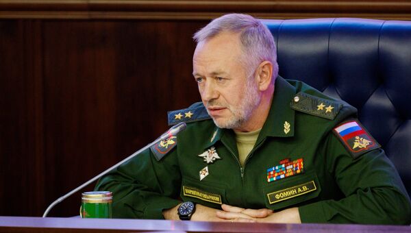 Заместитель министра обороны РФ Александр Фомин на пресс-конференции по итогам форума Армия-2017. 30 августа 2017 Заместитель министра обороны РФ Александр Фомин на пресс-конференции по итогам форума Армия-2017. 30 августа 2017