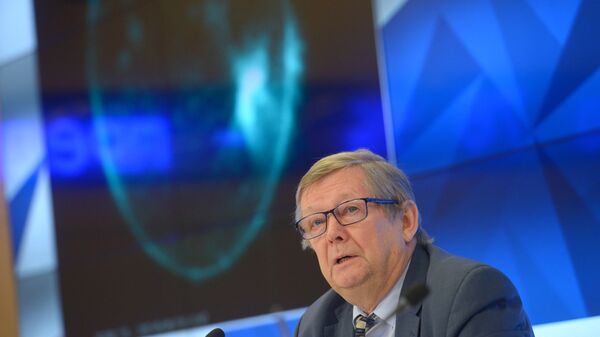 Глава НИИЯФ МГУ Михаил Панасюк в пресс-центре МИА Россия сегодня Глава НИИЯФ МГУ Михаил Панасюк в пресс-центре МИА Россия сегодня