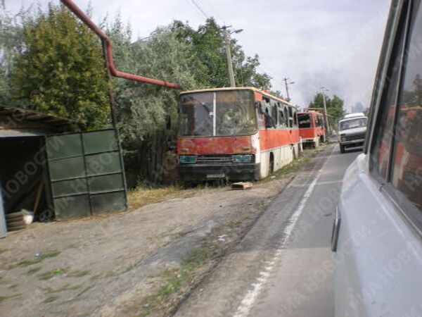 Разрушения в городе Цхинвали Разрушения в городе Цхинвали