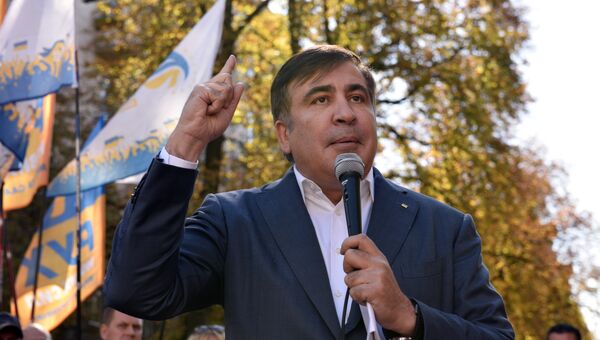 Михаил Саакашвили во время выступления в Киеве. 19 сентября 2017 Михаил Саакашвили во время выступления в Киеве. 19 сентября 2017