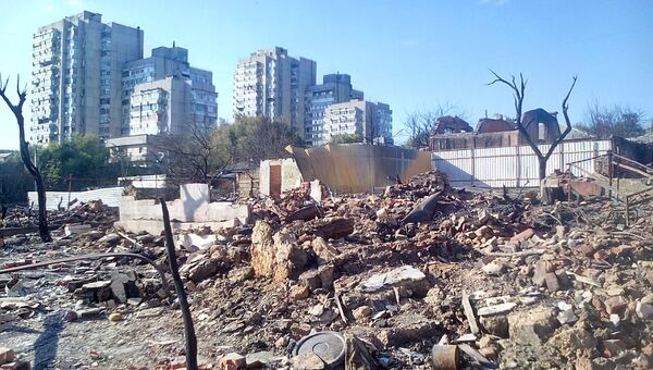 Дома на Театральном спуске в Ростове-на-Дону после крупного пожара Дома на Театральном спуске в Ростове-на-Дону после крупного пожара