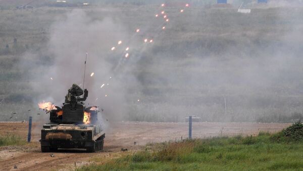 ЗПРК 2С6М1 Тунгуска на полигоне Алабино ЗПРК 2С6М1 Тунгуска на полигоне Алабино
