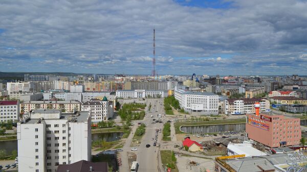 Вид на центральную часть города Якутска Вид на центральную часть города Якутска