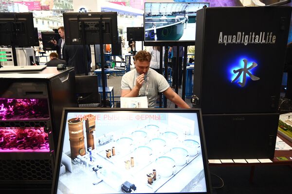 Стенд компании АКВАЛ (AquaDigitalLife) на выставке, проходящей в рамках международного форума Открытые Инновации- 2017 в Москве. 16 октября 2017 Стенд компании АКВАЛ (AquaDigitalLife) на выставке, проходящей в рамках международного форума Открытые Инновации- 2017 в Москве. 16 октября 2017