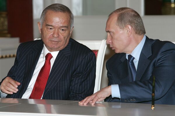 Премьер РФ Владимир Путин и президент Узбекистана Ислам Каримов. Архив Премьер РФ Владимир Путин и президент Узбекистана Ислам Каримов. Архив