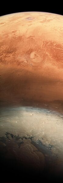 Снимок поверхности Марса, сделанный при помощи зонда Mars Express Снимок поверхности Марса, сделанный при помощи зонда Mars Express