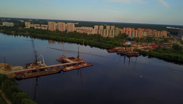 Дубна, Московская область, мост через Волгу Дубна, Московская область, мост через Волгу