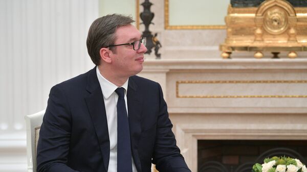 Президент республики Сербии Александр Вучич. Архивное фото Президент республики Сербии Александр Вучич. Архивное фото