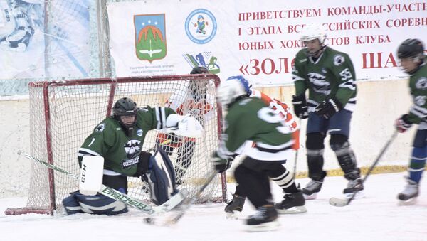 Хоккейный матч I этапа Всероссийских соревнований хоккеистов клуба Золотая шайба Хоккейный матч I этапа Всероссийских соревнований хоккеистов клуба Золотая шайба