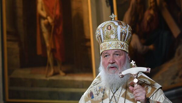 Патриарх Московский и всея Руси Кирилл во время Рождественского богослужения в храме Христа Спасителя в Москве Патриарх Московский и всея Руси Кирилл во время Рождественского богослужения в храме Христа Спасителя в Москве