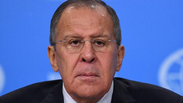 Министр иностранных дел России Сергей Лавров на пресс-конференции по итогам деятельности российской дипломатии в 2017 году. 15 января 2018 Министр иностранных дел России Сергей Лавров на пресс-конференции по итогам деятельности российской дипломатии в 2017 году. 15 января 2018