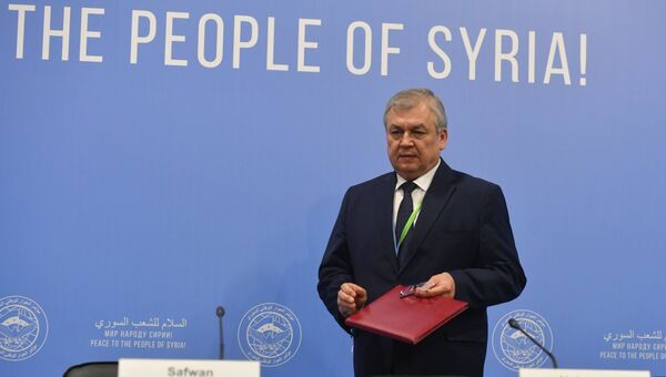 Специальный представитель президента РФ по сирийскому урегулированию Александр Лаврентьев. Архивное фото Специальный представитель президента РФ по сирийскому урегулированию Александр Лаврентьев. Архивное фото