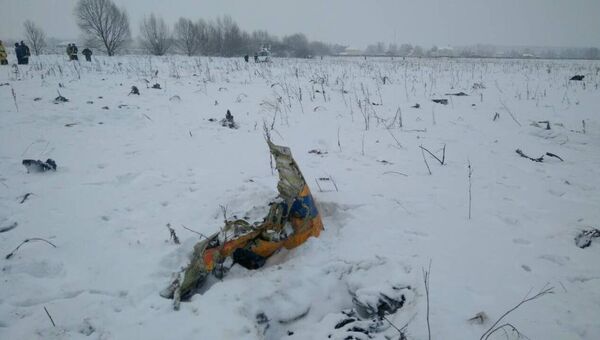 На месте крушения самолета Ан-148 авиакомпании Саратовские авиалинии в Московской области. 11 февраля 2018 На месте крушения самолета Ан-148 авиакомпании Саратовские авиалинии в Московской области. 11 февраля 2018