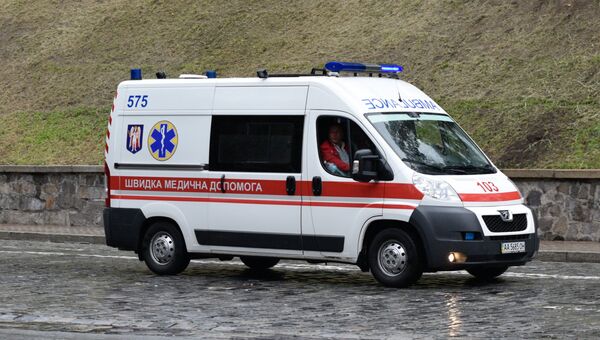 Автомобиль скорой помощи в Киеве. Архивное фото Автомобиль скорой помощи в Киеве. Архивное фото