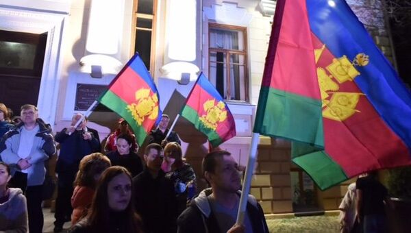 Концерт-митинг, приуроченный к четвертой годовщине воссоединения Крыма с Россией в Краснодаре Концерт-митинг, приуроченный к четвертой годовщине воссоединения Крыма с Россией в Краснодаре