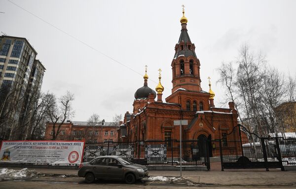 Храм Благовещения Пресвятой Богородицы в Сокольниках. Храм Благовещения Пресвятой Богородицы в Сокольниках.