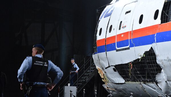 Представление доклада об обстоятельствах крушения лайнера Boeing 777 Malaysia Airlines (рейс MH17) на Востоке Украины. Архивное фото Представление доклада об обстоятельствах крушения лайнера Boeing 777 Malaysia Airlines (рейс MH17) на Востоке Украины. Архивное фото