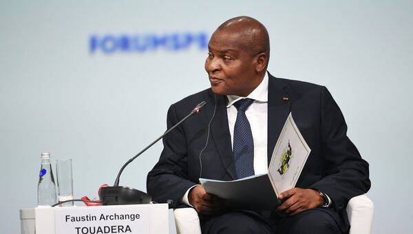 Президент Центральноафриканской Республики Фостен Арканж Туадера. Архивное фото Президент Центральноафриканской Республики Фостен Арканж Туадера. Архивное фото