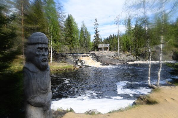 На водопадах Ахвенкоски На водопадах Ахвенкоски
