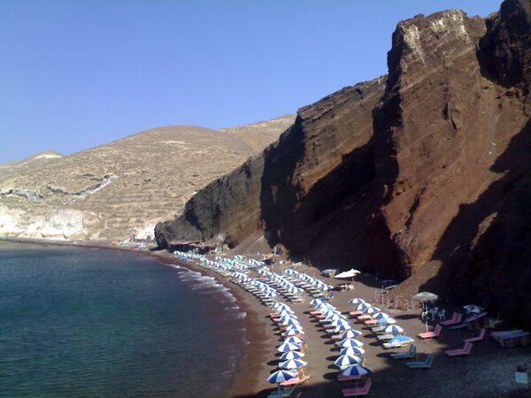 Красный пляж Akrotiri Красный пляж Akrotiri