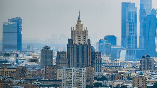 Здание министерства иностранных дел РФ. Архивное фото Здание министерства иностранных дел РФ. Архивное фото