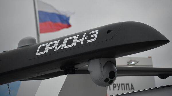 Беспилотный летательный аппарат Орион-Э на форуме Армия-2018 в Кубинке Беспилотный летательный аппарат Орион-Э на форуме Армия-2018 в Кубинке