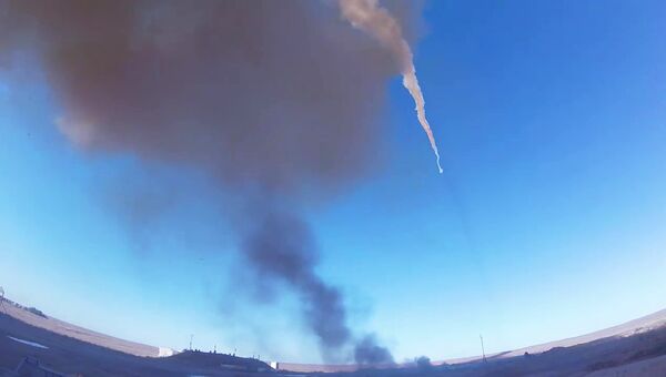 Испытательный пуск новой ракеты российской системы ПРО на полигоне Сары-Шаган в Казахстане. 30 августа 2018 Испытательный пуск новой ракеты российской системы ПРО на полигоне Сары-Шаган в Казахстане. 30 августа 2018