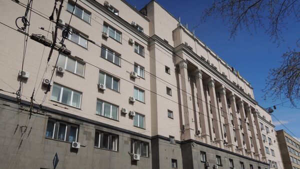 Здание Государственного дома радиовещания и звукозаписи в Москве. Архивное фото Здание Государственного дома радиовещания и звукозаписи в Москве. Архивное фото