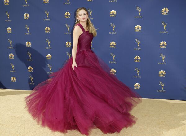 Джоуи Кинг прибывает на 70-ю церемонию вручения награды Primetime Emmy Awards в Лос-Анджелесе Джоуи Кинг прибывает на 70-ю церемонию вручения награды Primetime Emmy Awards в Лос-Анджелесе