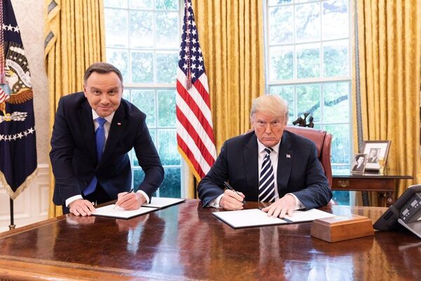 Встреча президентов США и Польши Дональда Трампа и Анджея Дуды Встреча президентов США и Польши Дональда Трампа и Анджея Дуды