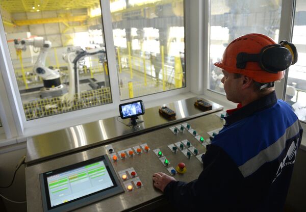Роботизированный участок очистки и упаковки катодов завода Уралэлектромедьв Верхней Пышме Роботизированный участок очистки и упаковки катодов завода Уралэлектромедьв Верхней Пышме