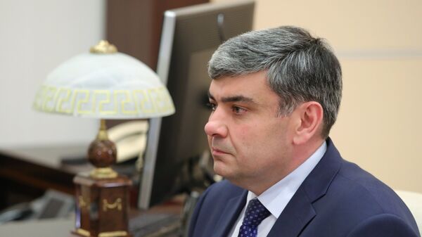 Казбек Коков во время встречи с президентом РФ Владимиром Путиным. 26 сентября 2018 Казбек Коков во время встречи с президентом РФ Владимиром Путиным. 26 сентября 2018