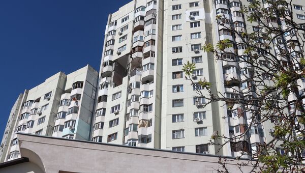 Жилой дом на Московском проспекте в Кишиневе, где произошел взрыв. 7 октября 2018 Жилой дом на Московском проспекте в Кишиневе, где произошел взрыв. 7 октября 2018