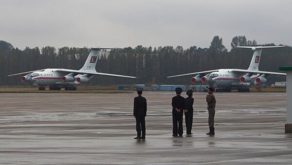Самолеты Ил-76 северокорейской авиакомпании Air Koryo. Архивное фото Самолеты Ил-76 северокорейской авиакомпании Air Koryo. Архивное фото