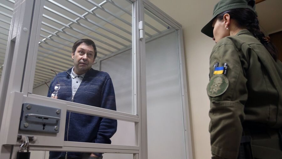 Руководитель портала РИА Новости Украина Кирилл Вышинский на заседании в Херсонском апелляционном суде Руководитель портала РИА Новости Украина Кирилл Вышинский на заседании в Херсонском апелляционном суде