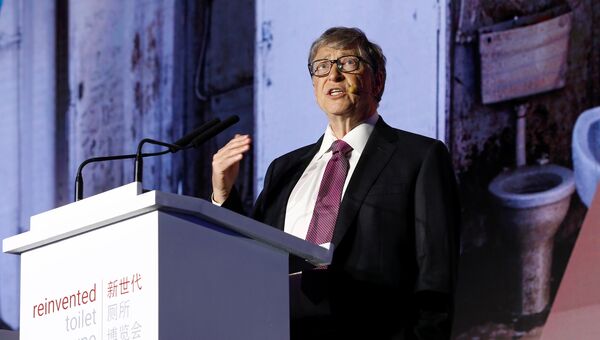 Основатель Microsoft Билл Гейтс выступает на всемирной выставке инновационных туалетов в Пекине, Китай. 6 ноября 2018 Основатель Microsoft Билл Гейтс выступает на всемирной выставке инновационных туалетов в Пекине, Китай. 6 ноября 2018