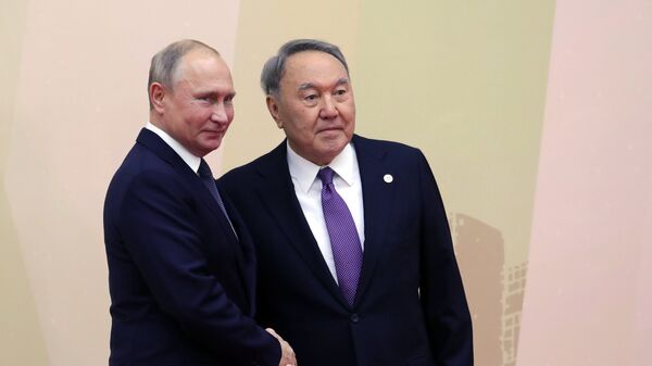 Президент РФ Владимир Путин и президент Казахстана Нурсултан Назарбаев Президент РФ Владимир Путин и президент Казахстана Нурсултан Назарбаев
