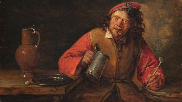 Репродукция картины Пьяница художника Гиллиса ван Тильборга Репродукция картины Пьяница художника Гиллиса ван Тильборга