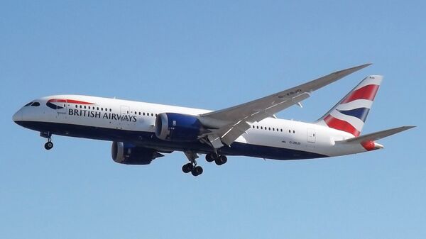 Самолет Boeing 787 авиакомпании British Airways Самолет Boeing 787 авиакомпании British Airways