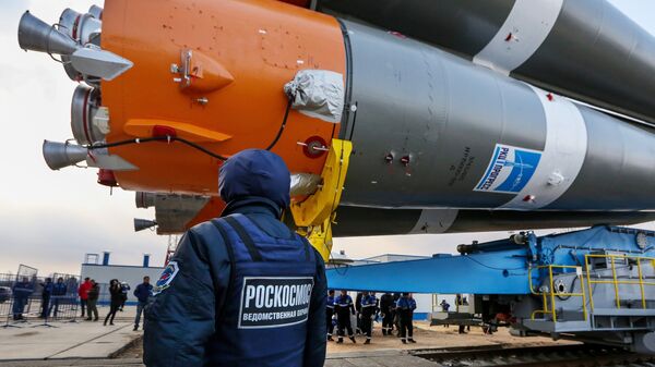 Вывоз ракеты Союз-2.1а на стартовую площадку космодрома Восточный Вывоз ракеты Союз-2.1а на стартовую площадку космодрома Восточный