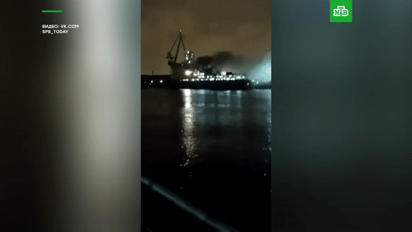 Видео пожара на ледоколе Виктор Черномырдин Видео пожара на ледоколе Виктор Черномырдин