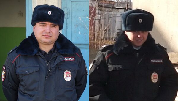 Старшие сержанты полиции Павел Шлапак и Сергей Крупенко Старшие сержанты полиции Павел Шлапак и Сергей Крупенко